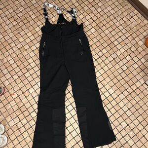 Sweaty Betty Astro Softshell Ski Salopettes Overalls Bib Snow Pants Black XL